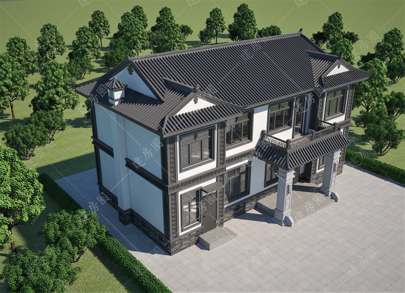 農村兩層自建房外觀設計圖