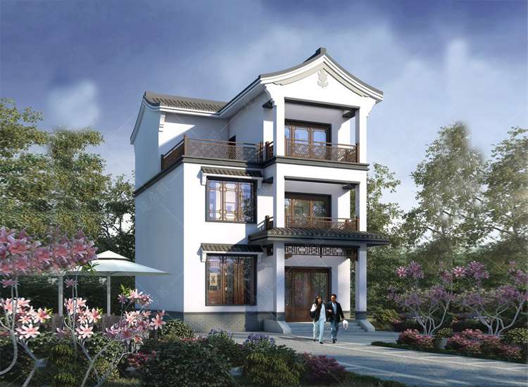 農(nóng)村中式別墅自建房圖紙大全，外觀樣式經(jīng)典耐看，造價(jià)也不高