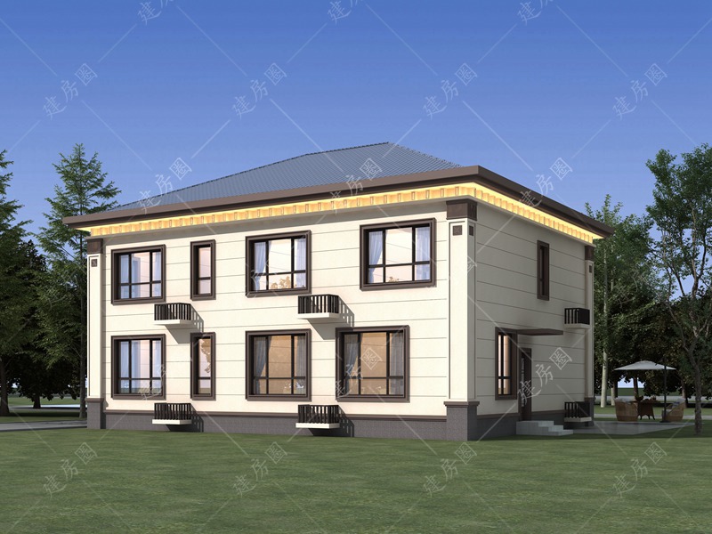 16米x11米兩層自建房圖片