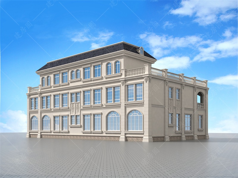800平方自建別墅效果圖