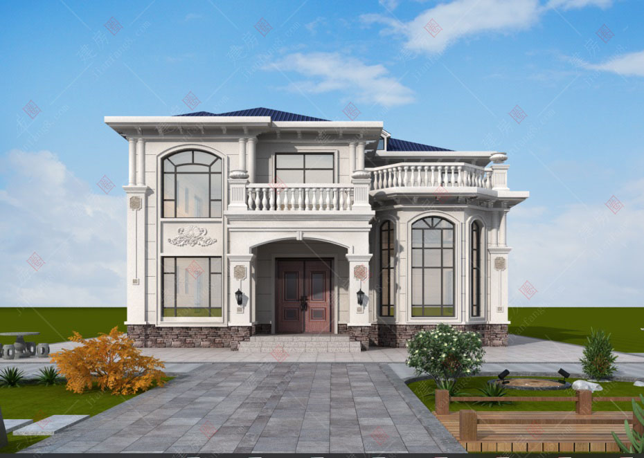 成都市溫江自建二層經(jīng)典歐式別墅設(shè)計(jì)，穩(wěn)重大氣不過時(shí)